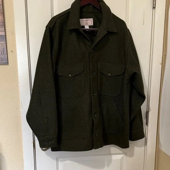 Filson Dark Green Shirt Jacket - Picture 1 of 11